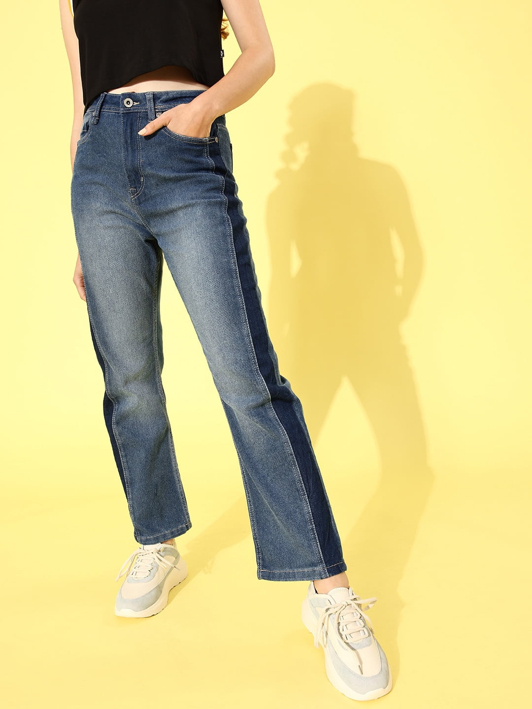 Buy ONLY Blue Washed Jeans - Jeans for Women 1323819 | Myntra